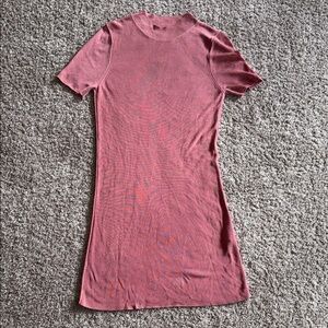 Osklen mauve light knit knee length  dress size large